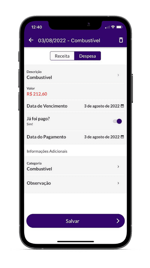 Controle Financeiro