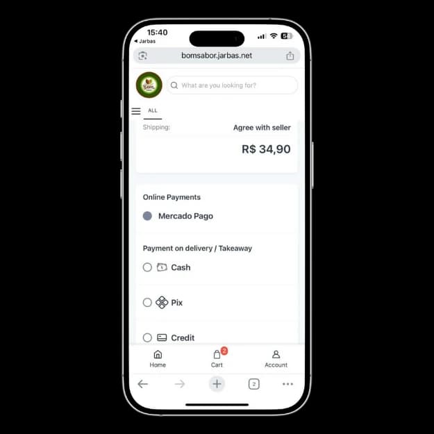 Receive payments directly in the digital menu