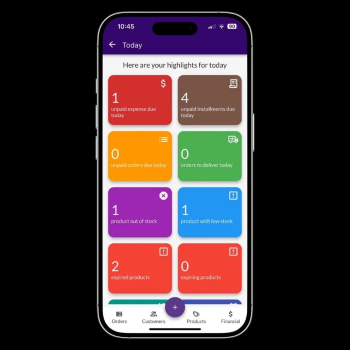 Daily summary in Jarbas with alerts for expenses, orders and stock
