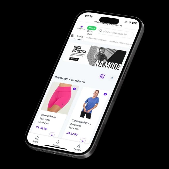 Catálogo online de Jarbas que muestra productos en venta a través de un enlace de WhatsApp.